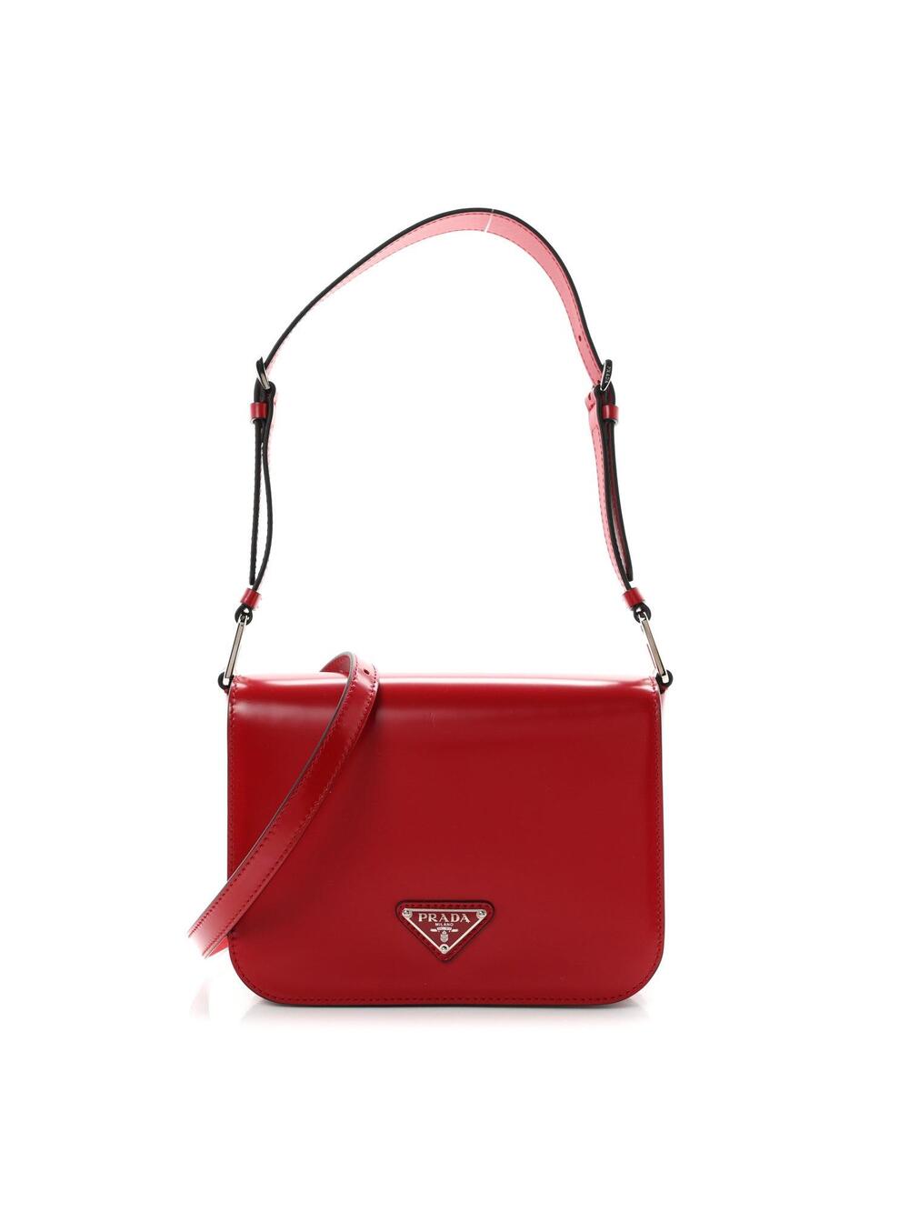 Prada Spazzolato Flap Shoulder Bag #343934P14B